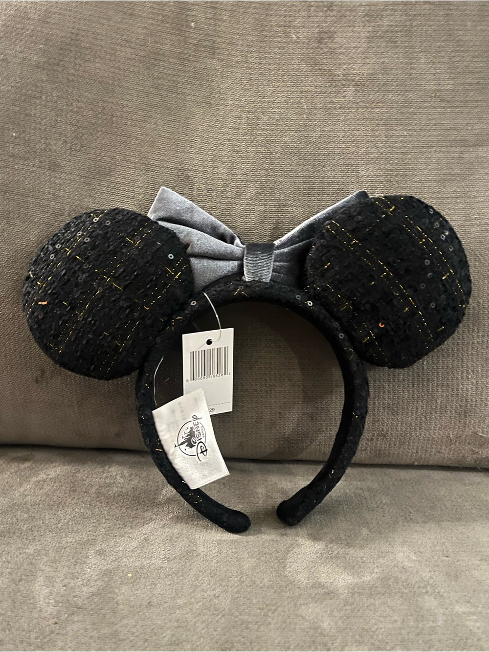 NWT DISNEY PARKS Japan Tokyo Disney Resort Black Bow Mickey Minnie Ears Headband - Picture 6 of 11